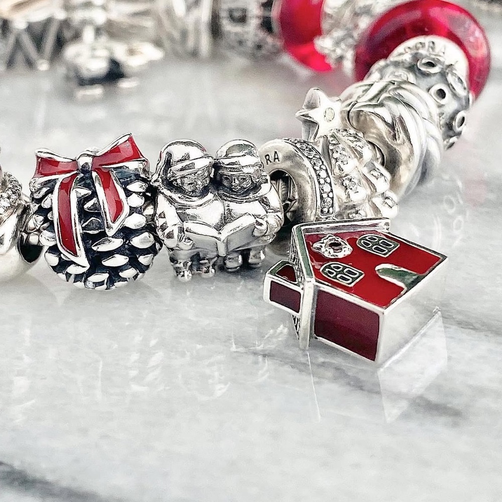 Pandora Red House Dangle
